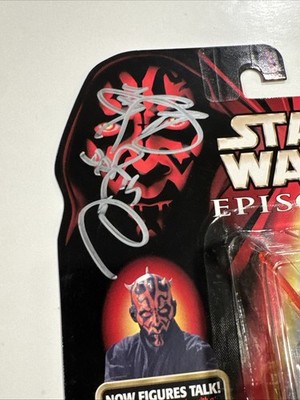 STAR WARS Episode 1 Darth Maul Ray Park Signed Action Figure JSA
