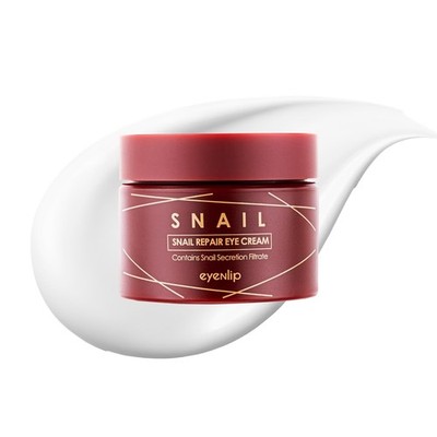 eyeNlip Snail Repair Eye Cream 1.01 fl oz - 1.69 Fl Oz (Pack of 1), White 