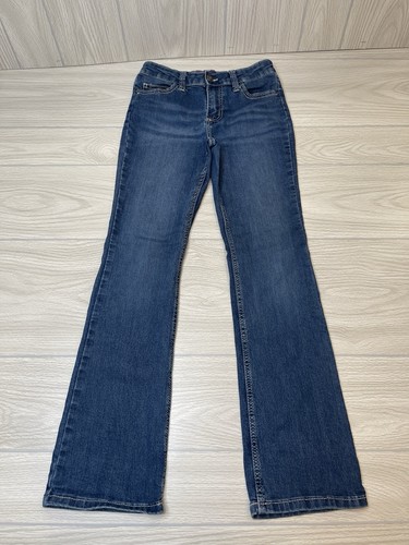 Wrangler 1009MWGER Blue Denim Western Cowgirl Bootcut Jeans Girls size 12 Reg - Picture 2 of 11