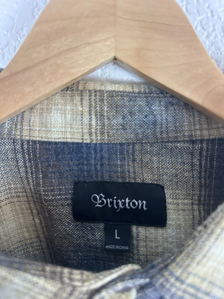 Camisa de franela a cuadros Brixton L/S para hombre - talla grande Foto 4 de 4