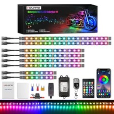 Motorcycle Magic-RGB LED Light Kits with Brake Light Turn Signal, Chasing 8PCS