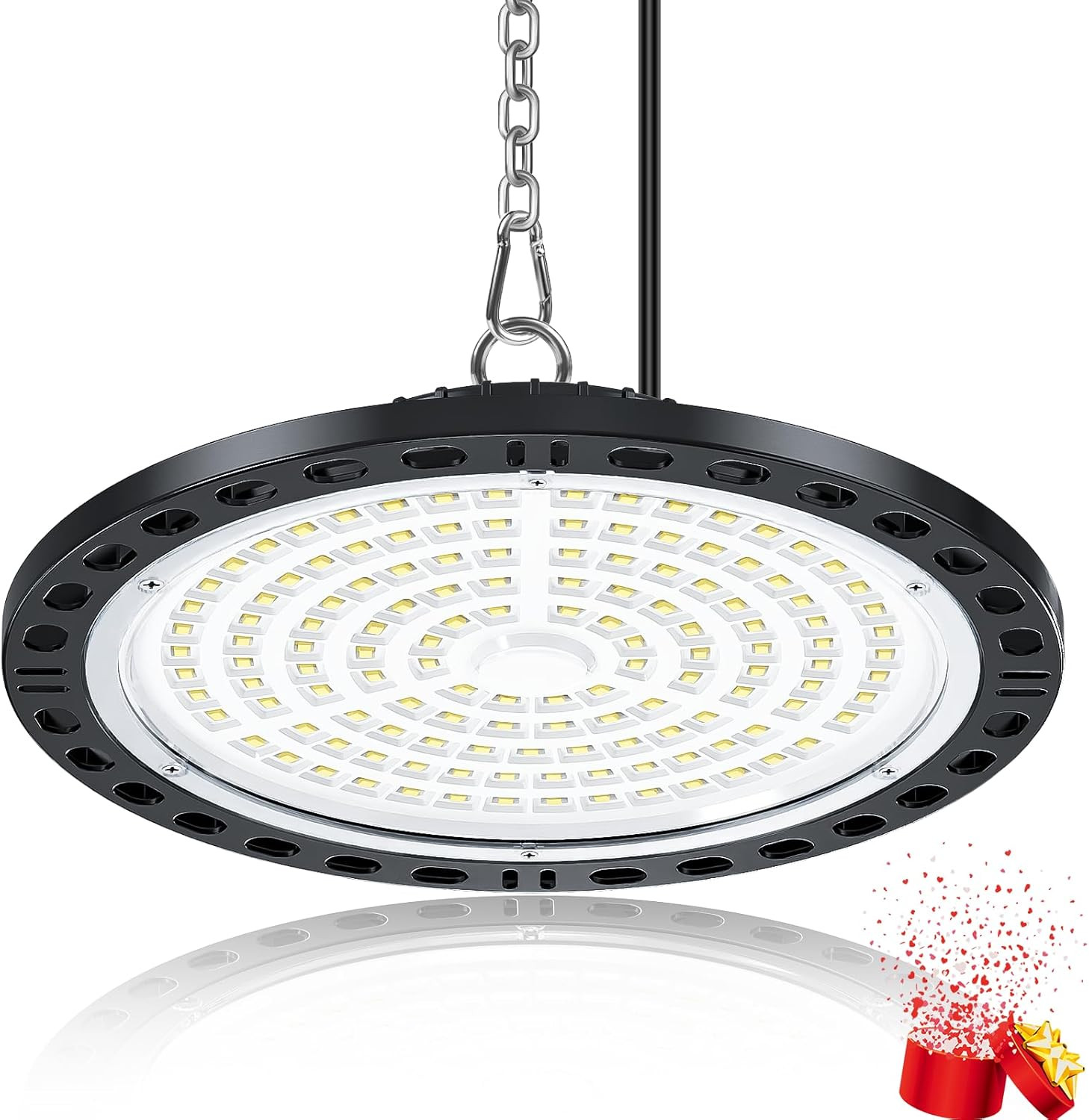 Éclairage LED garage 100W pour éliminer les zones d'ombre, plafonnier atelier 10000LM
