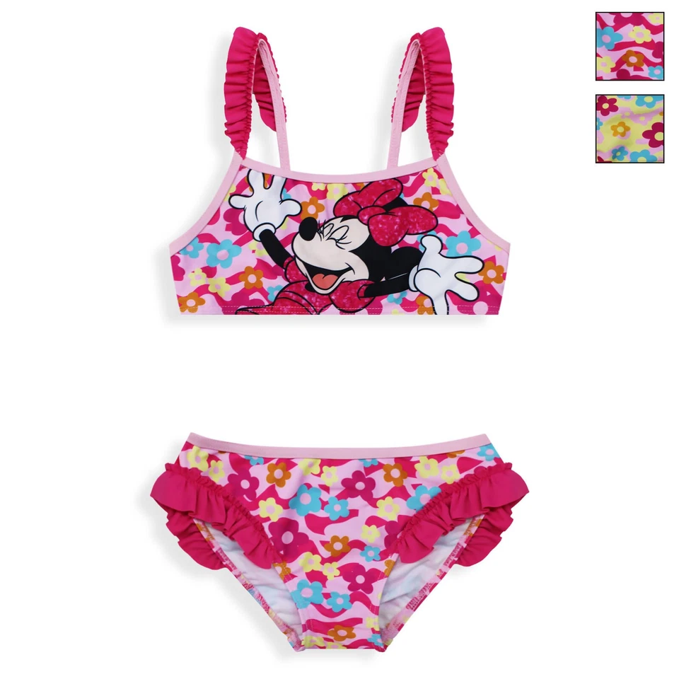 Maillot De Bain Disney MINNIE MOUSE Bikini Plage Pour Fille 2 Pièces 6669 - Photo 1/1