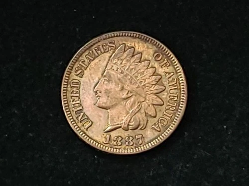 1887 Indian Head Cent Uncirculated-Tiny Scratch on Headband NICE!