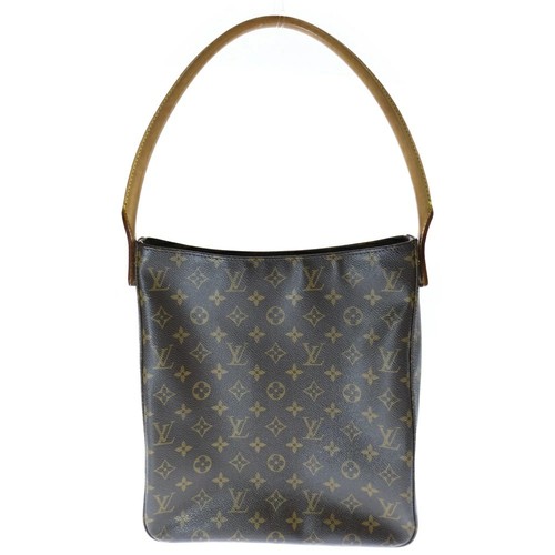 Louis Vuitton Monogram Looping GM Handbag Brown Leather M51145 r50_1023 ...