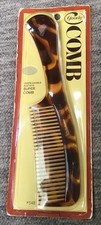 Vintage GOODY 1975 Unbreakable Super Comb Tortoise 8.5 New USA-