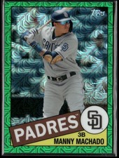 2020 Topps Silver Pack 1985 Chrome Green Refractor /99 Manny Machado #85C-32