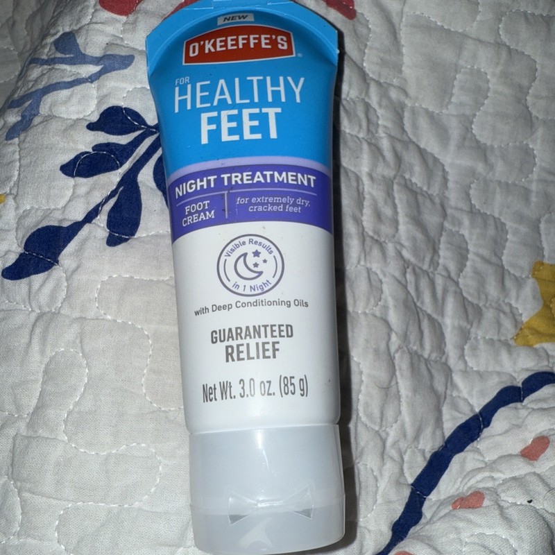 O'Keeffe's Healthy Feet Foot Cream, 3 Oz Tube Heals Dry Cracked Feet Made In USA