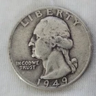 1949 D Washington Quarter in Fine Condition
