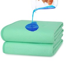 Bed Pads Washable Waterproof 2 Pack for Incontinence Large 34 x 36 inch Absor...