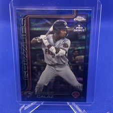 2025 Topps Pro Debut Chrome Blue Wave Refractor Robert Calaz /150