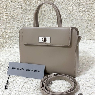 BALENCIAGA ショルダーバッグ ベージュ/グレー Unused Gray Women's Balenciaga Money Small Handbag 2-Way 736835 | eBay