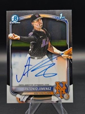 2025 Bowman Draft #CPA-AJ Antonio Jimenez Mets Bowman 1st Auto