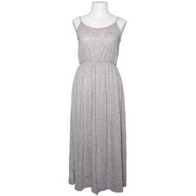 Divided by H&M, Maxikleid, Größe: S, Grau, Leinen/Polyester, Einfarbig #usv