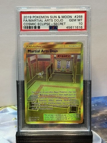 Martial Arts Dojo 268/236 Cosmic Eclipse Secret Rare PSA 10 Gem Mint Pokemon