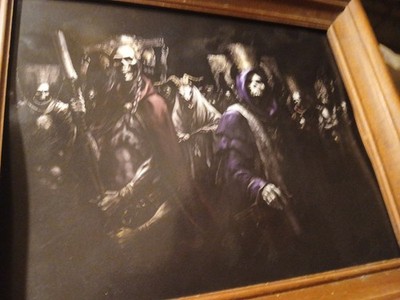 Court of Dead, Osteomancy Council Art Print 8x10 Frame Goth Flipside Mortighul