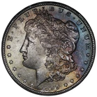 1899 O - Morgan Silver Dollar $1 - MS++ - Rainbow Toning (Stunning!!) #325