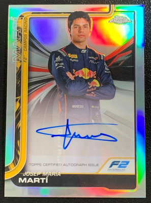 2025 Topps Chrome F1 Formula 1 F2 Josep Maria Marti Auto #CAC-MAR Formula E