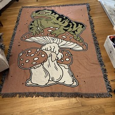 Mushroom Frog Blanket