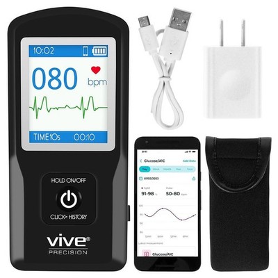 ECG Monitor Portable Heart Monitor Compatible with Smart Devices Bluetooth