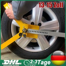 Radkralle Stahl Wegfahrsperre Wohnwagen Diebstahlsicherung Parkkralle Auto PKW.