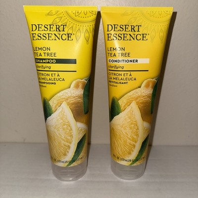 Lemon Tea Tree Shampoo & Conditioner By Desert Essence  8 Fl Oz Each NEW SEALED