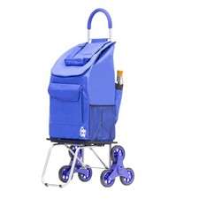 dbest products Stair Climber Bigger Trolley Dolly, Blue Shopping Grocery