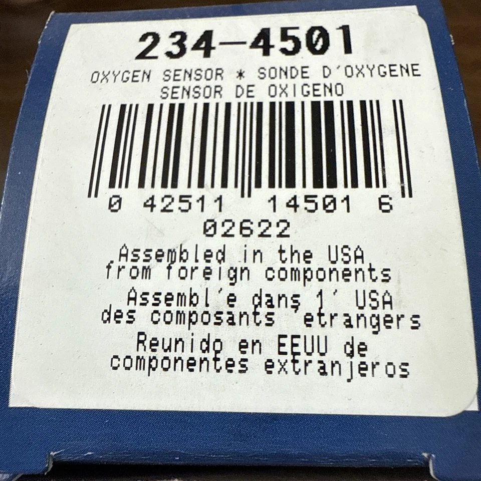 Sensor de oxigênio O2 de substituição Denso 234-4501 para 2006-2012 Toyota Rav-4 novo EUA - Imagem 2 de 4