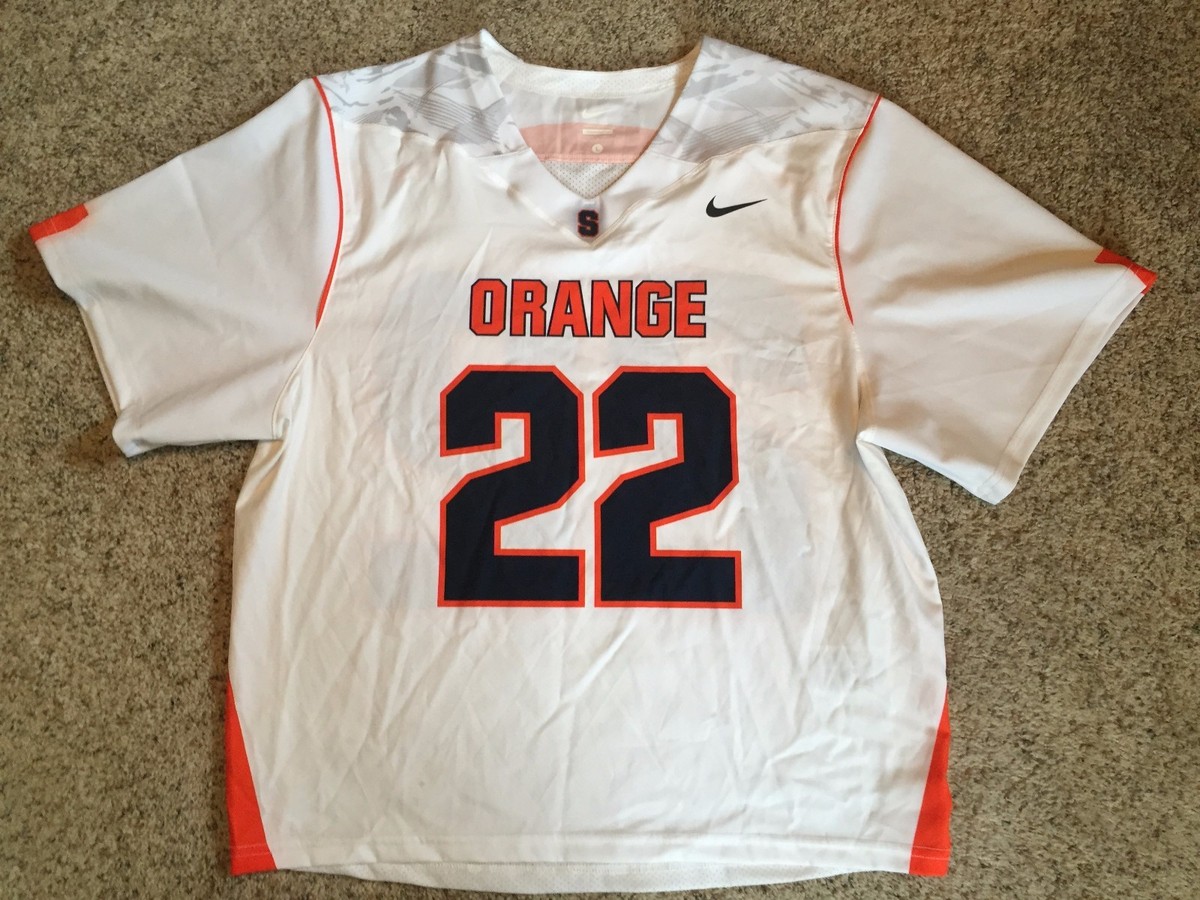 Syracuse Orange NCAA Nike Team Game Style Lacrosse Jersey Mens Sz