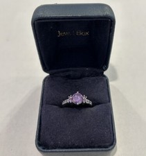 Sterling silver purple stone ring size 6