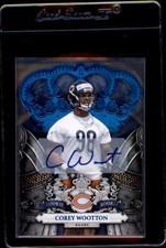 COREY WOOTTEN 2010 CROWN ROYALE FOOTBALL BLUE RC AUTO /50 - CHICAGO BEARS *9599
