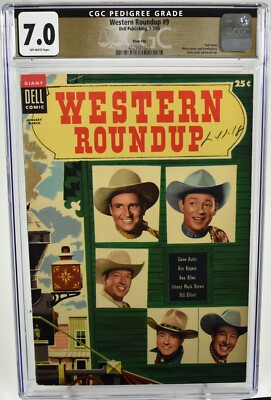Western Roundup #9 CGC 7.0 (1955) River City Pedigree Photo Cover Dell Giant
