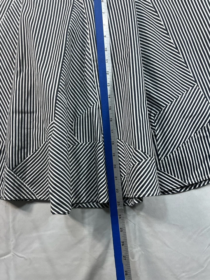 Falda Chelsea & Theodore para mujer talla 8 azul blanco a rayas elástica Foto 4 de 4