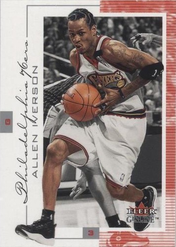 2000-01 Fleer Autographics ALLEN IVERSON Auto Signature Card HOF