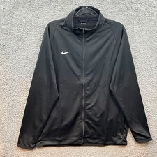 Nike Jacket Mens Large Black Dri-Fit Epic 2.0 Knit Full Zip Running CN9409-010