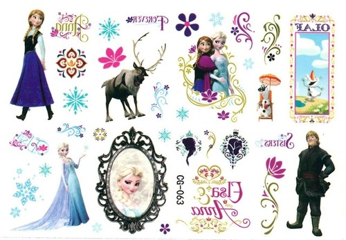 TATUAJES CORPORALES TEMPORALES DISNEY ELSA/ANNA/OLAF/SVEN/- LISTA 2 - Imagen 10 de 17