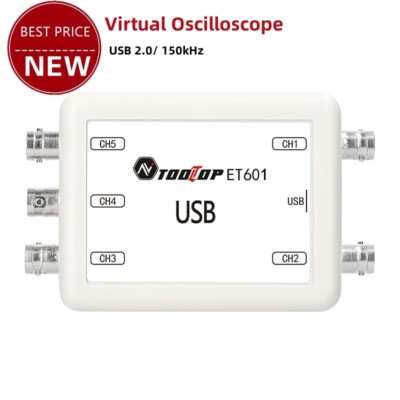 TOOLTOP ET601 USB 5CH 150KHz Automotive Oscilloscope Virtual Oscilloscope