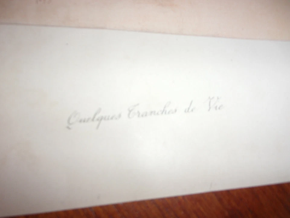 bac ferdinand 1895 projet d eventail QUELQUES TRANCHES DE VIE - Photo 2/4