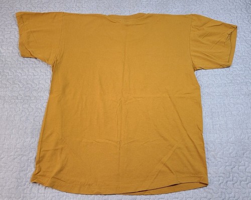 Vintage 90's Made in USA Mustard Shirt Single Stitch Men's Size Large Anvil Tag - Picture 8 of 8