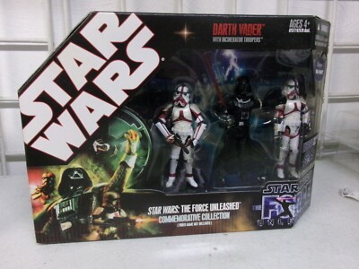 HASBRO - FORCE UNLEASHED COMMEMORATIVE 3 PACK DARTH VADER - NEW #63