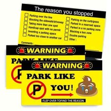 50 PCS You Suck At Parking Cards Fake Ticket Prank Joke Gag Gift
