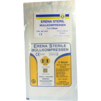 ERENA STERIL Mullkompr.10x20 cm 8fach 5X2 St