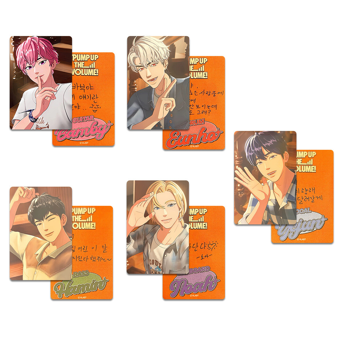 5pcs/set PLAVE Pump Up The Volume Self Made Photo Cards