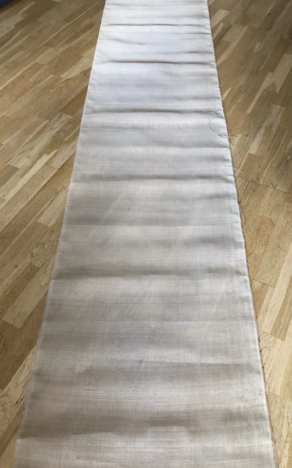 Coupon de tissu coton et crin de cheval beige 17 M x 60 cm - Photo 2/4