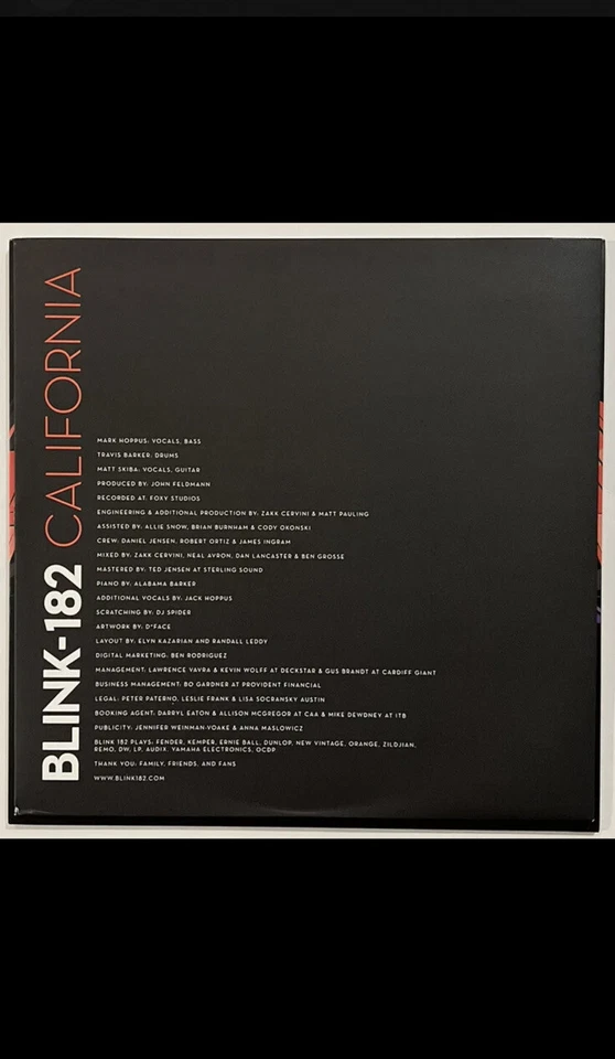 BLINK 182 California LP - Image 4 of 4