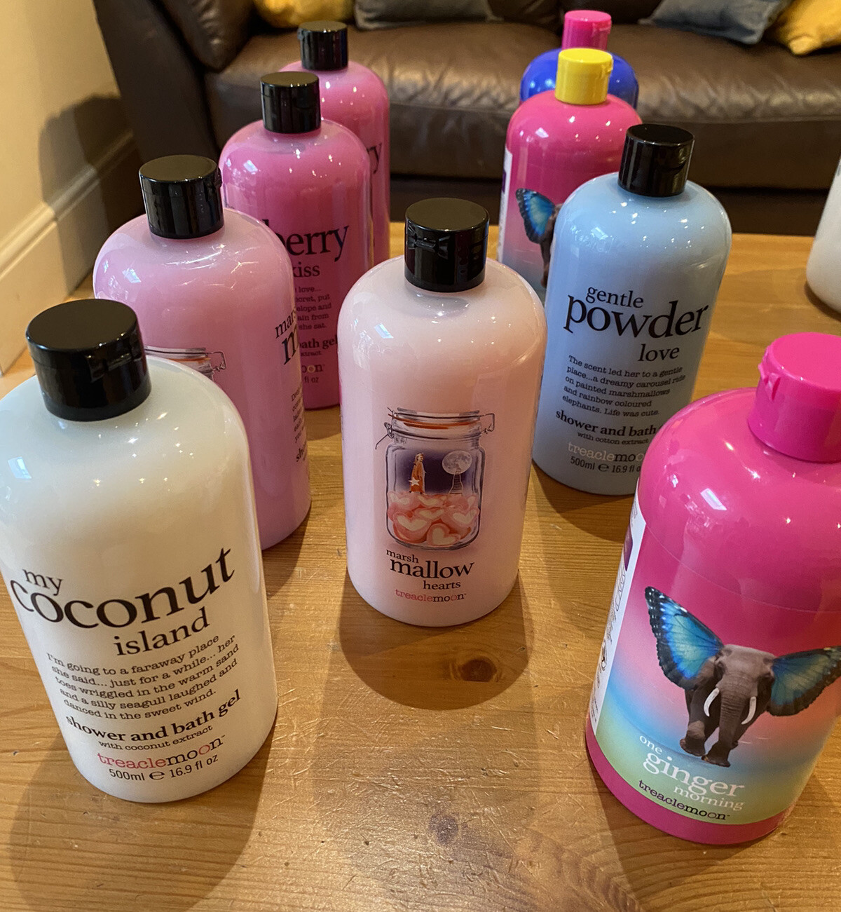 1x Treaclemoon Shower Gel Vegan Strawberry Ice Cream, Ginger, Raspberry