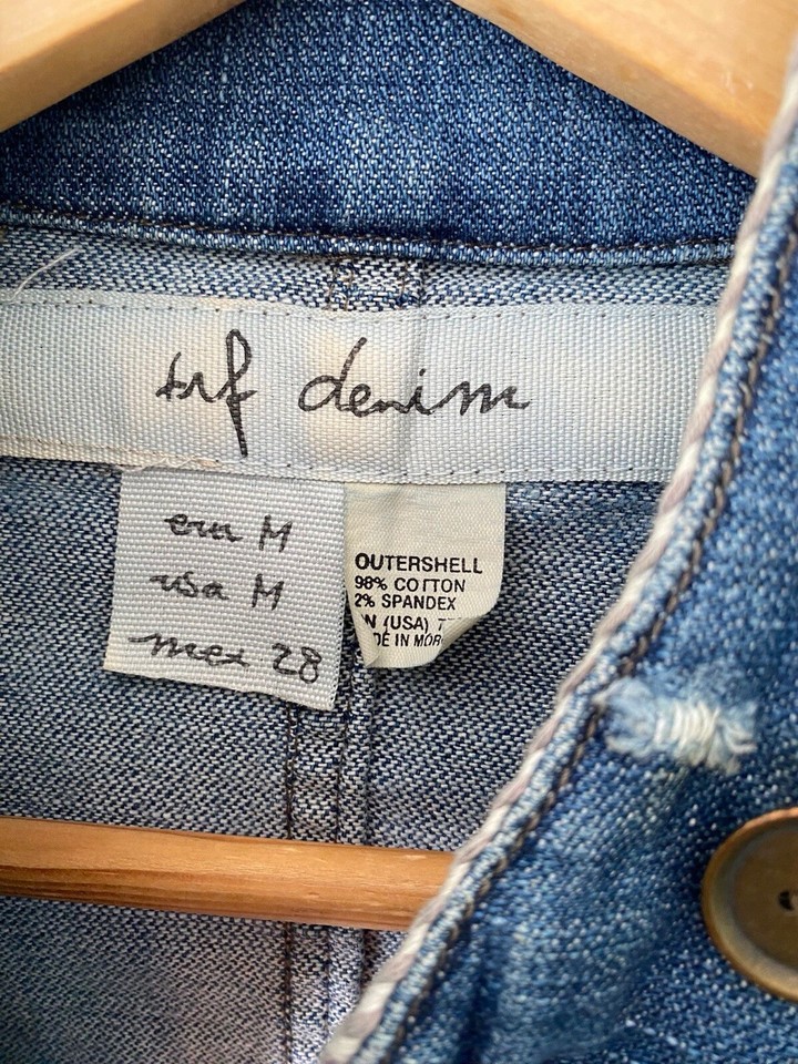 Zara Ladies Cropped Denim Jacket Size M eBay