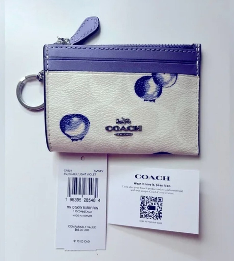 NWT Coach Mini Skinny Id Case With Checkerboard/Floral/Star NWT Coach Mini Skinny Id Case With Checkerboard/Floral/Star