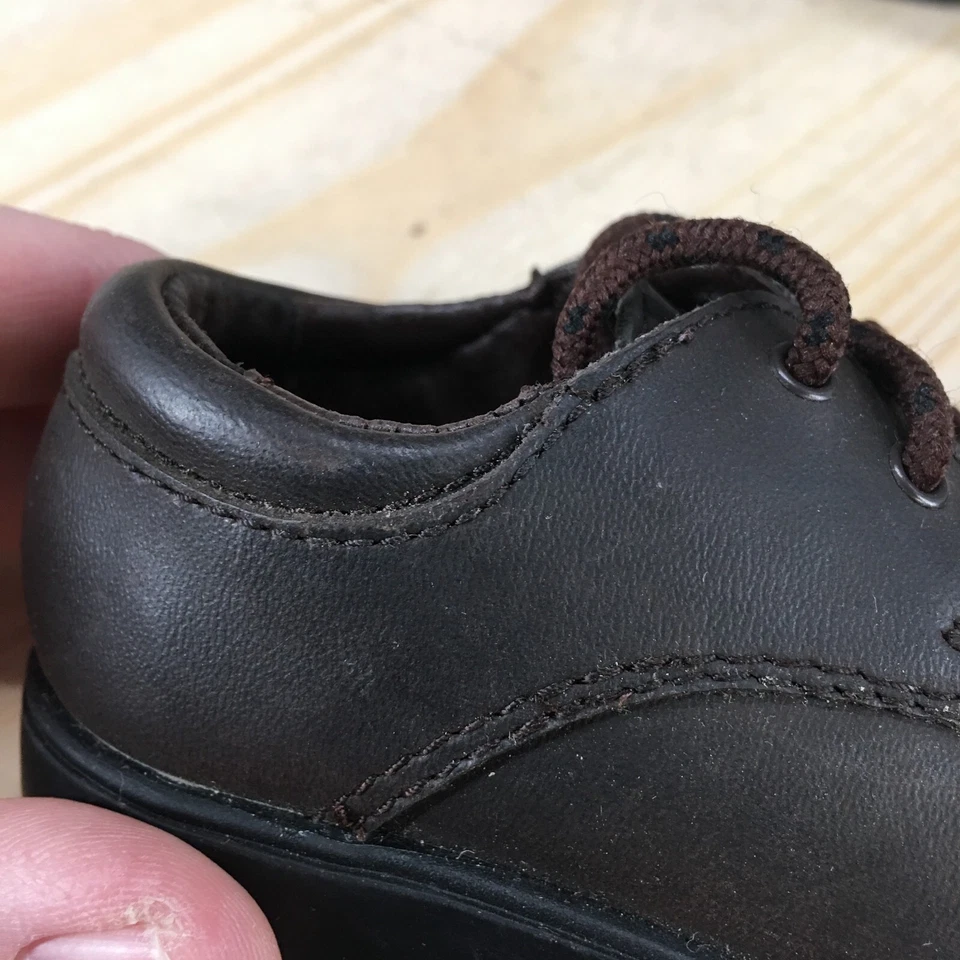 Cherokee Shoes Infant 3 Leaf Oxford Low Top Lace Up Sneaker Brown Round Toe - Image 4 of 4