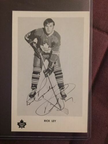 Rick Ley Maple Leafs 1970's Team Issued Postcard Photo B/W - Picture 1 of 1